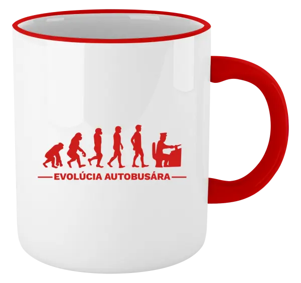 Hrnček Evolúcia - autobusár