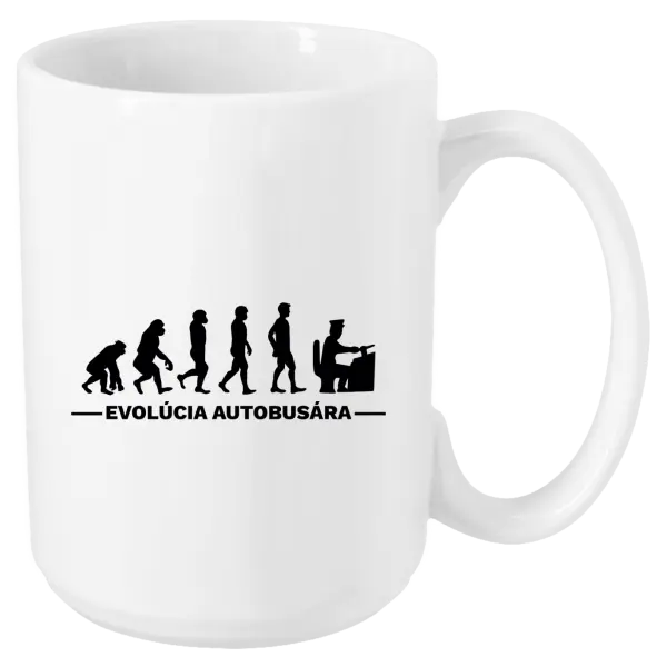 Hrnček Evolúcia - autobusár