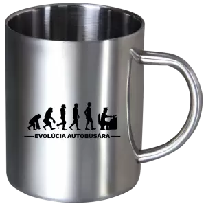 Nerezový hrnček Evolúcia - autobusár