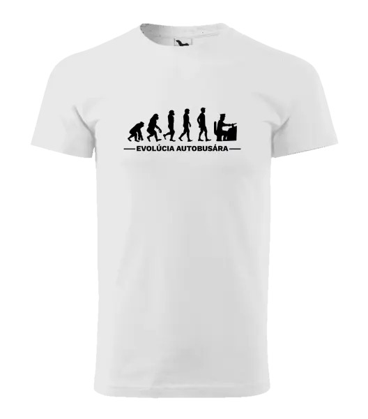 Pánske tričko Evolúcia - autobusár