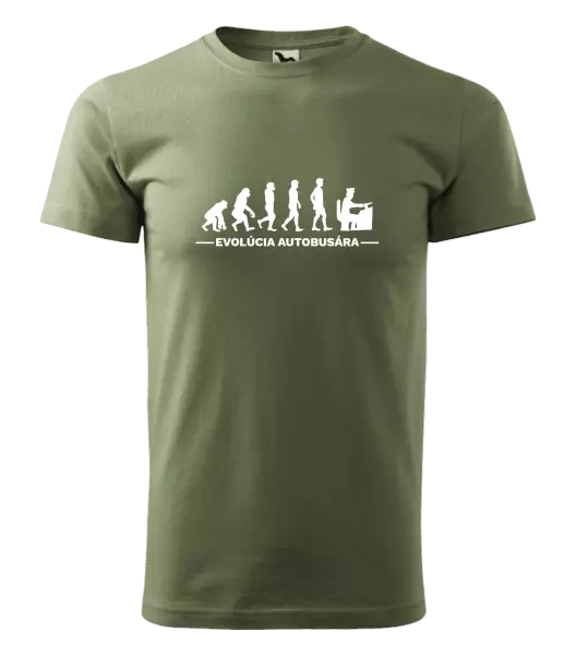 Pánske tričko Evolúcia - autobusár