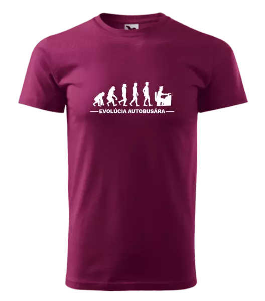 Pánske tričko Evolúcia - autobusár