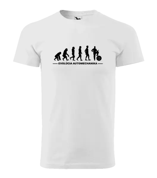 Pánske tričko Evolúcia - automechanik 