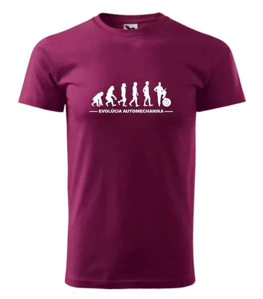 Pánske tričko Evolúcia - automechanik 