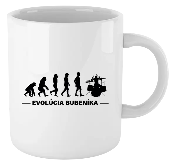 Hrnček Evolúcia - bubeník