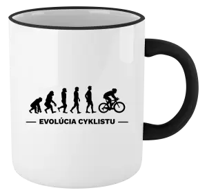 Hrnček Evolúcia - cyklista