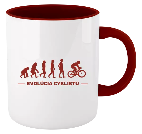 Hrnček  Evolúcia - cyklista