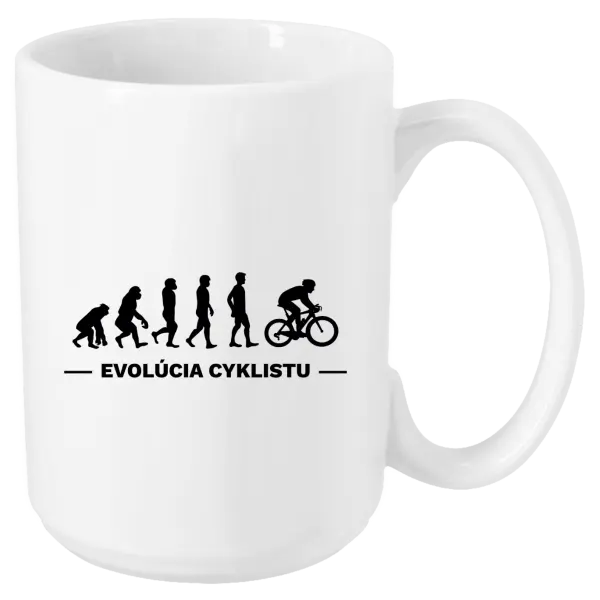 Hrnček Evolúcia - cyklista