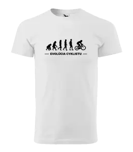 Pánske tričko Evolúcia - cyklista