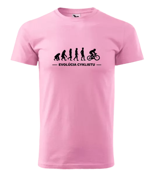 Pánske tričko Evolúcia - cyklista