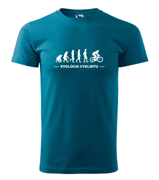 Pánske tričko Evolúcia - cyklista