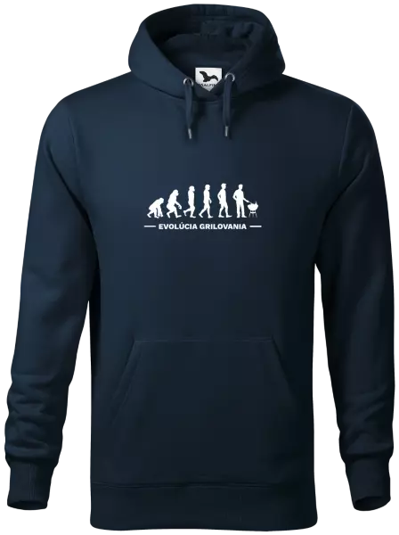 Pánska mikina Evolúcia - grilovania