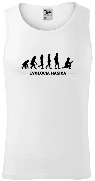 Pánske tielko Evolúcia- hasič 