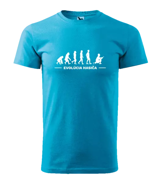 Pánske tričko Evolúcia- hasič 