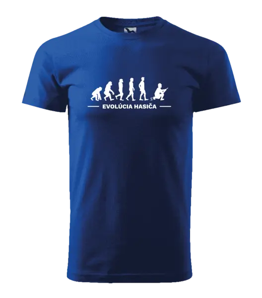 Pánske tričko Evolúcia- hasič 