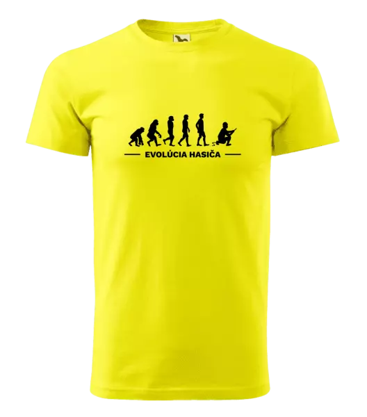 Pánske tričko Evolúcia- hasič 