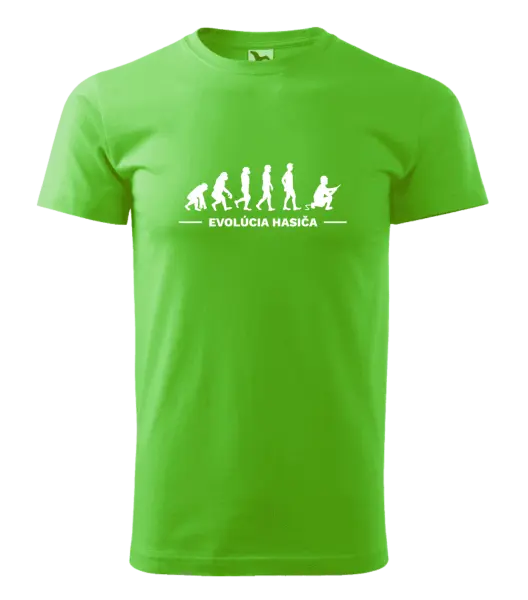 Pánske tričko Evolúcia- hasič 
