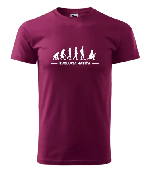 Pánske tričko Evolúcia- hasič 