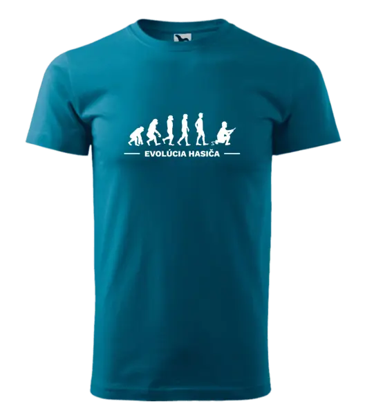 Pánske tričko Evolúcia- hasič 