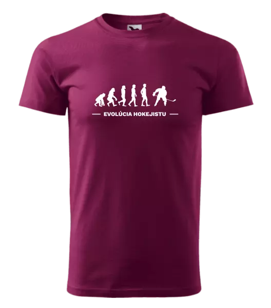 Pánske tričko Evolúcia - hokejistu