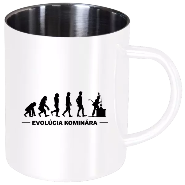Nerezový hrnček Evolúcia - kominára