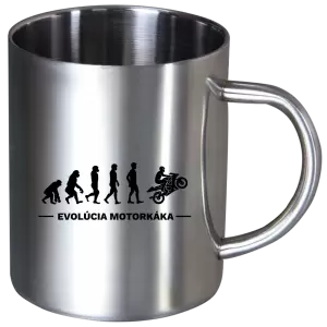 Nerezový hrnček Evolúcia - motorkára