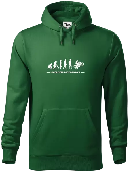 Pánska mikina Evolúcia - motorkára