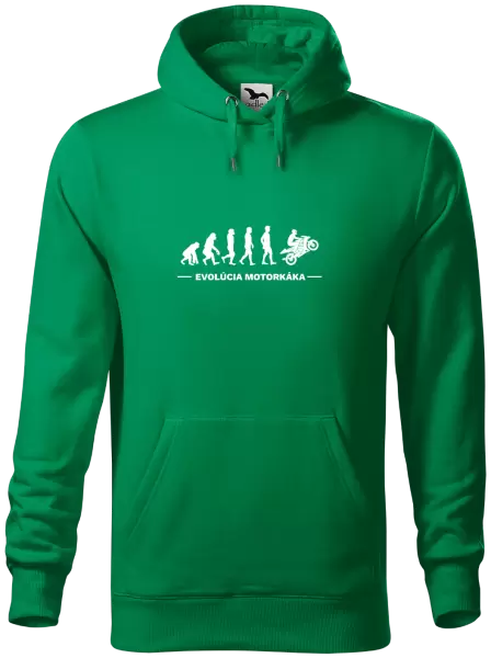 Pánska mikina Evolúcia - motorkára