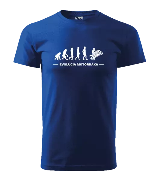 Pánske tričko Evolúcia - motorkára