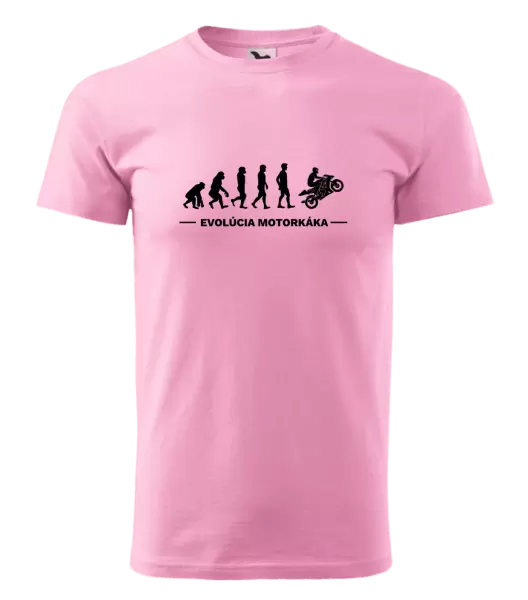 Pánske tričko Evolúcia - motorkára