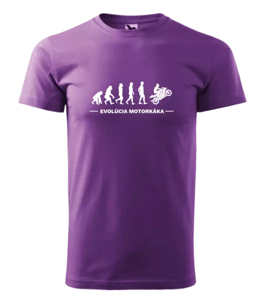 Pánske tričko Evolúcia - motorkára