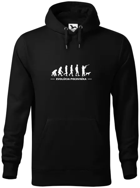 Pánska mikina Evolúcia - poľovníka