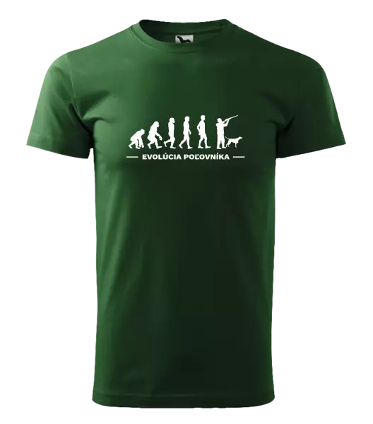 Pánske tričko Evolúcia - poľovníka
