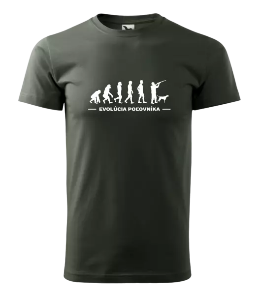 Pánske tričko Evolúcia - poľovníka