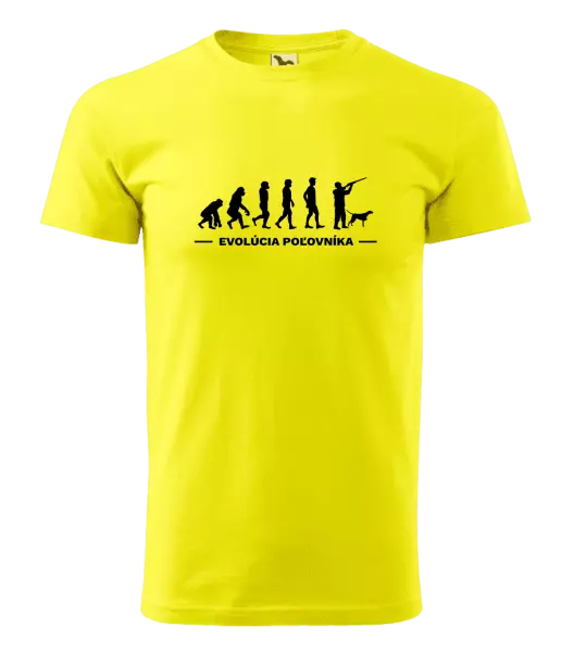 Pánske tričko Evolúcia - poľovníka