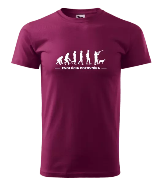 Pánske tričko Evolúcia - poľovníka