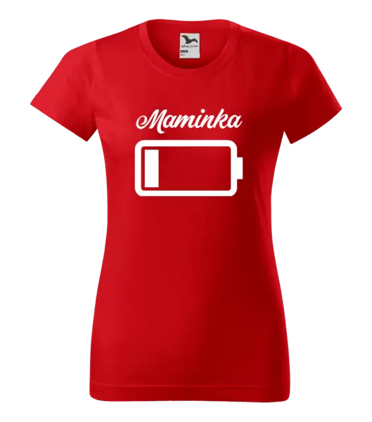 Dámské tričko Maminka - baterie
