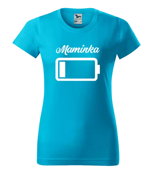 Dámské tričko Maminka - baterie