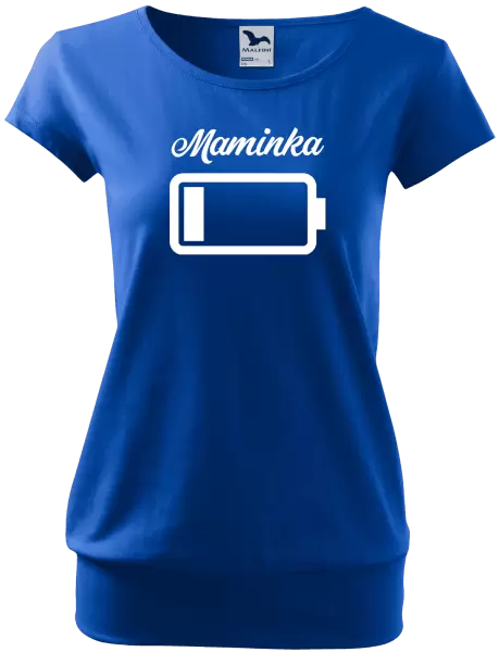 Dámské tričko Maminka - baterie