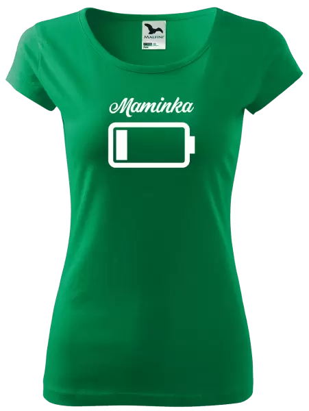 Dámské tričko Maminka - baterie
