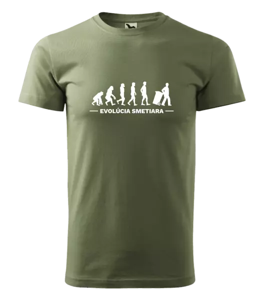 Pánske tričko Evolúcia - smetiara