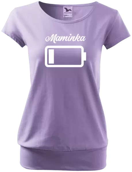 Dámské tričko Maminka - baterie
