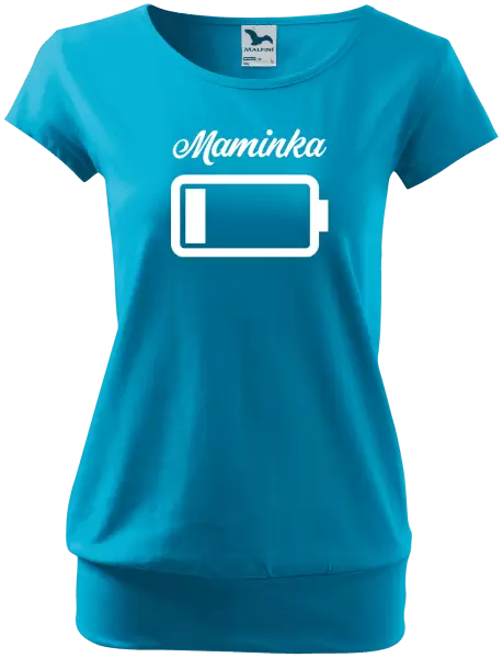 Dámské tričko Maminka - baterie