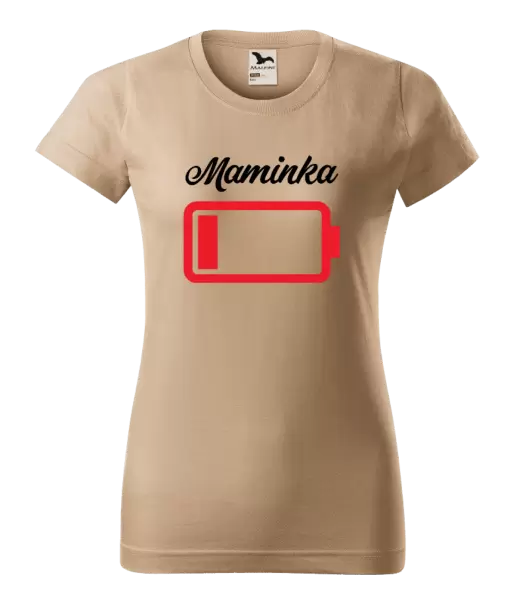 Dámské tričko Maminka - baterie