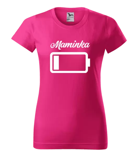 Dámské tričko Maminka - baterie