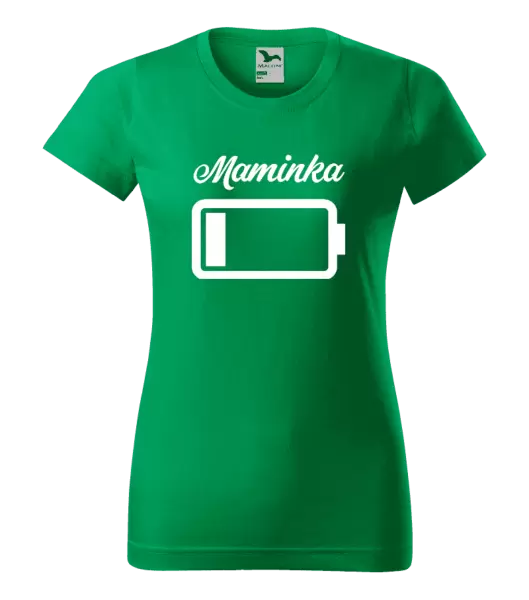 Dámské tričko Maminka - baterie