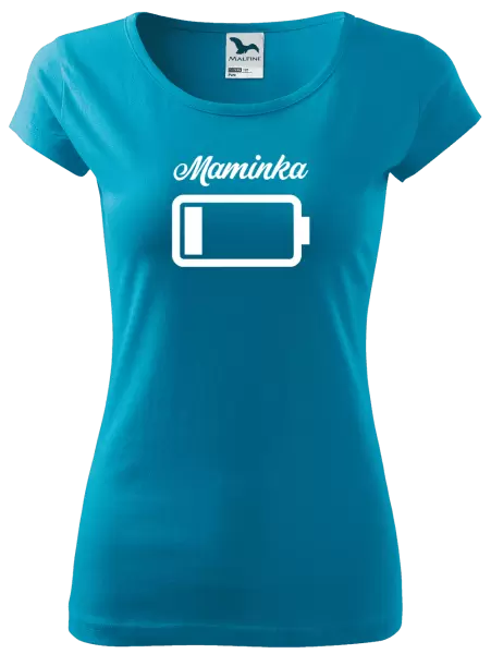 Dámské tričko Maminka - baterie