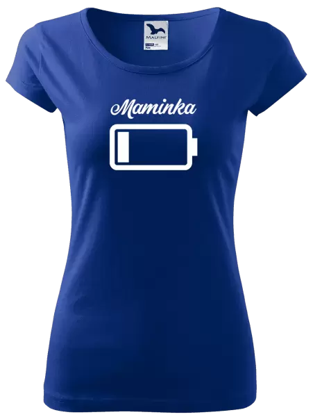 Dámské tričko Maminka - baterie