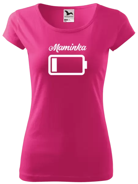 Dámské tričko Maminka - baterie