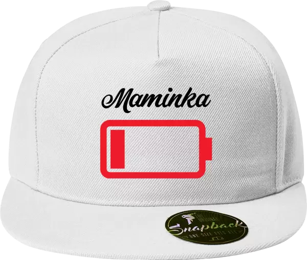 Snapback kšiltovka Maminka - baterie